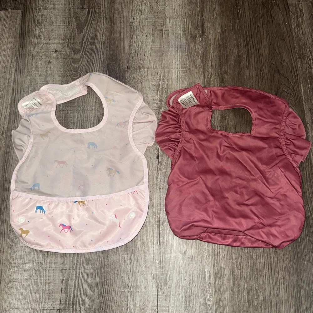 Tiny Twinkle Mess-Proof Baby Bib Lot